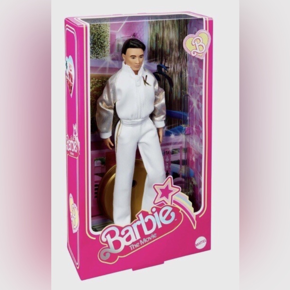 Barbie the Movie Signature Ken in White and Gold Tracksuit